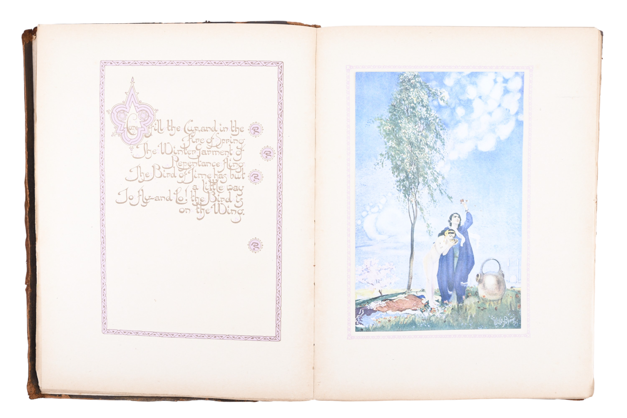 Rubaiyat of Omar Khayyam, illustrated by Willy Pogany, George G Harrap & Co, London, circa 1910, - Image 4 of 5