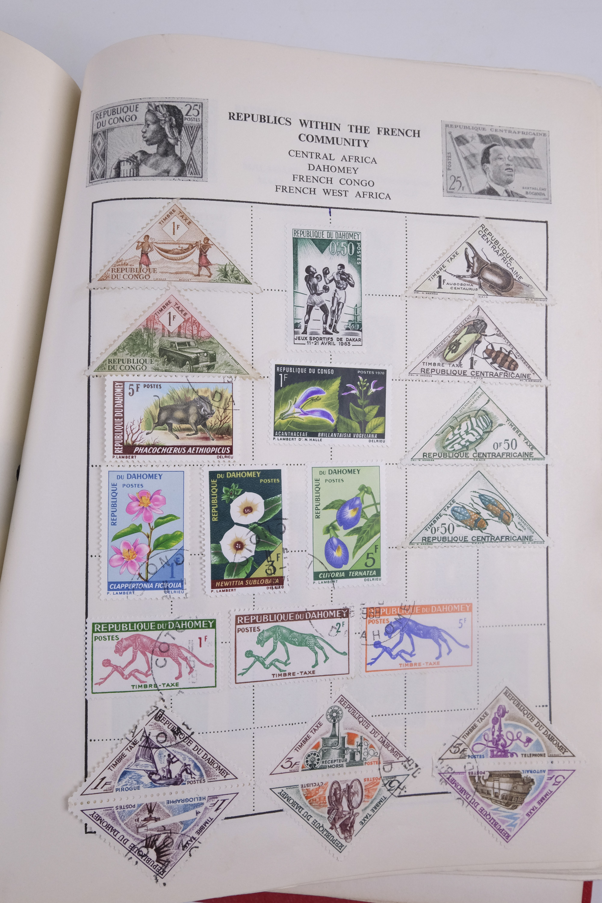 An album of world stamps together with another similar juvenile album, Festival of Britain 1951 - Image 39 of 78