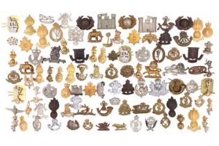 A large quantity of British army collar badges