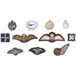 A small group of RAF and related badges