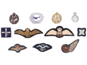 A small group of RAF and related badges