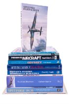 A group of books on the RAF and military aircraft including several on the Spitfire