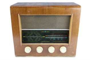 A 1930s Bush walnut radio, type 'AC 41', long, medium and short-wave, 41 x 20 x 34 cm