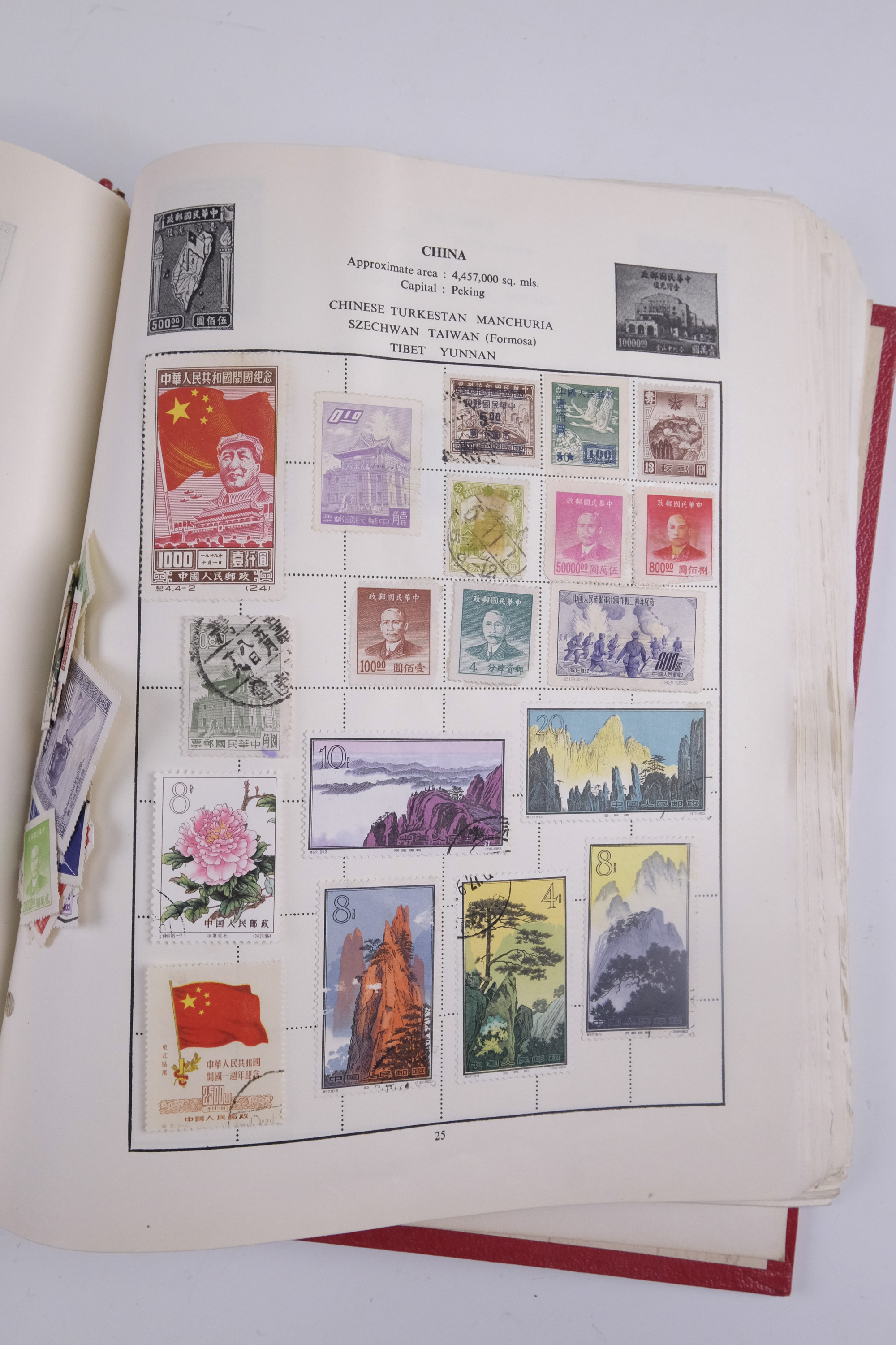 An album of world stamps together with another similar juvenile album, Festival of Britain 1951 - Image 32 of 78