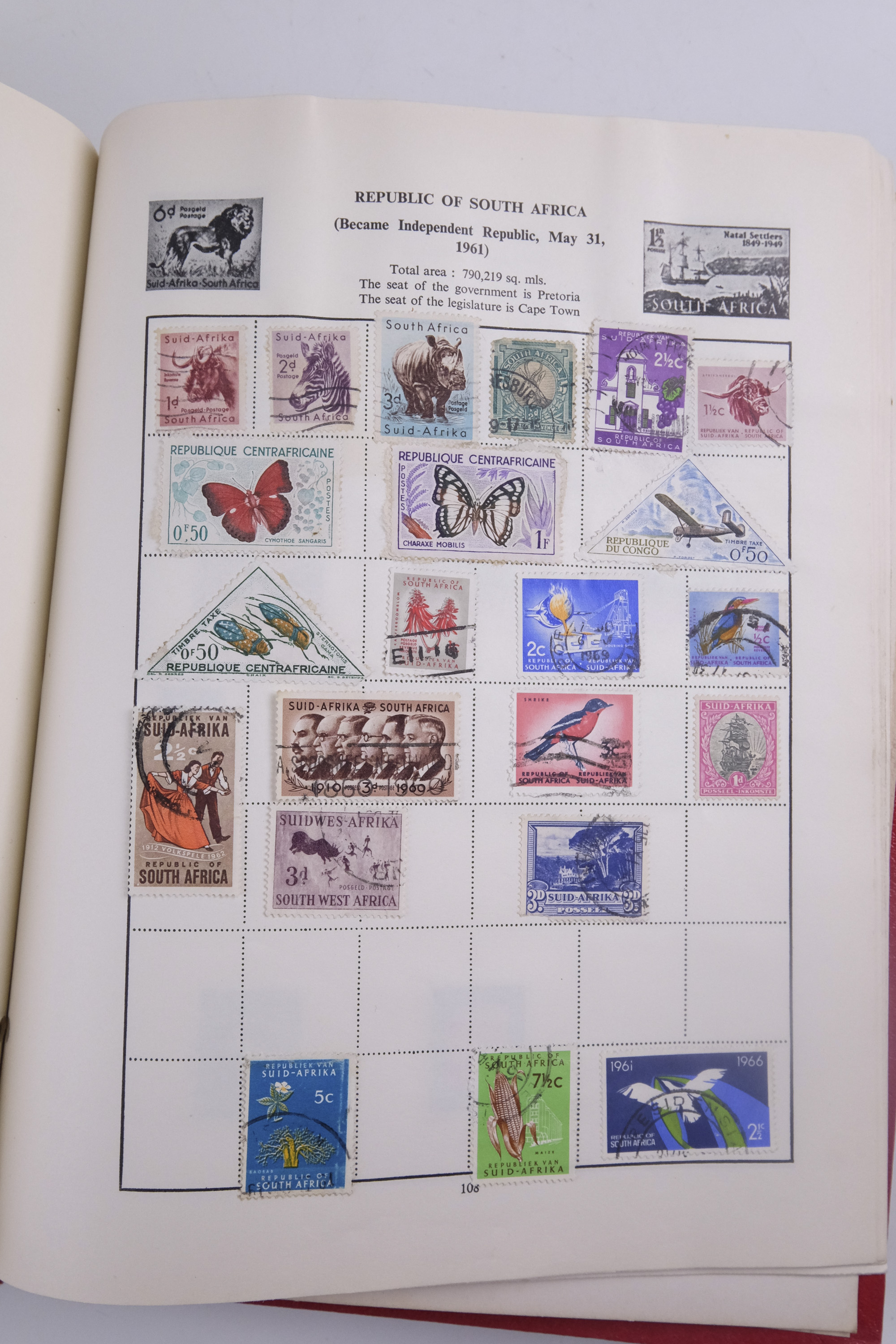 An album of world stamps together with another similar juvenile album, Festival of Britain 1951 - Image 71 of 78