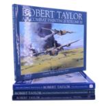 Robert Taylor, "Air Combat Paintings", volumes I-IV, volume three bearing the artist's autograph