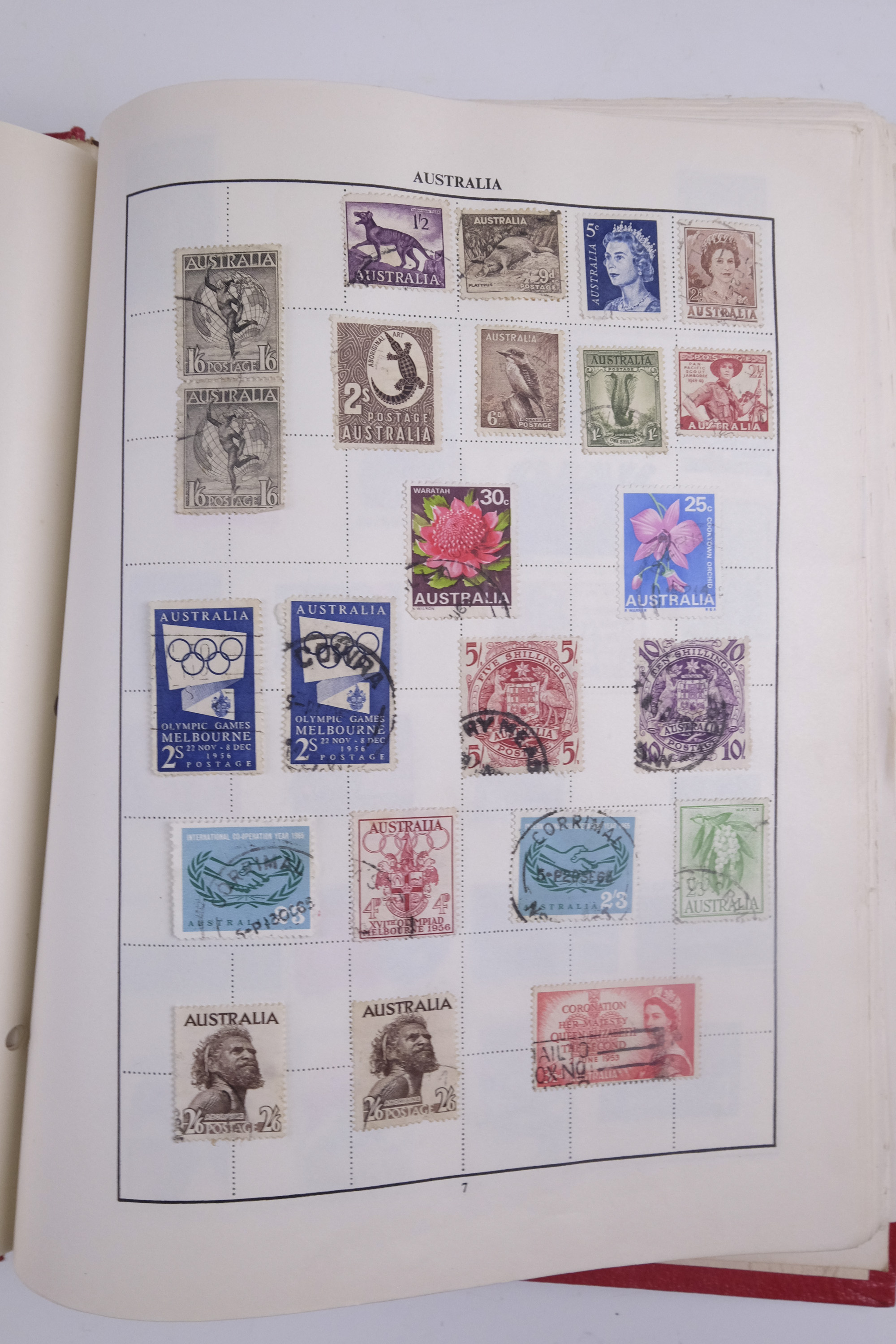 An album of world stamps together with another similar juvenile album, Festival of Britain 1951 - Image 19 of 78