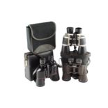 Miranda 10 x 50, Trikon Optical 10-30 x 30 and Dia Stone 8-24 x 30 binoculars, cased