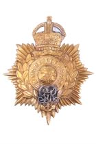 A George V Royal Marines Band Service helmet plate