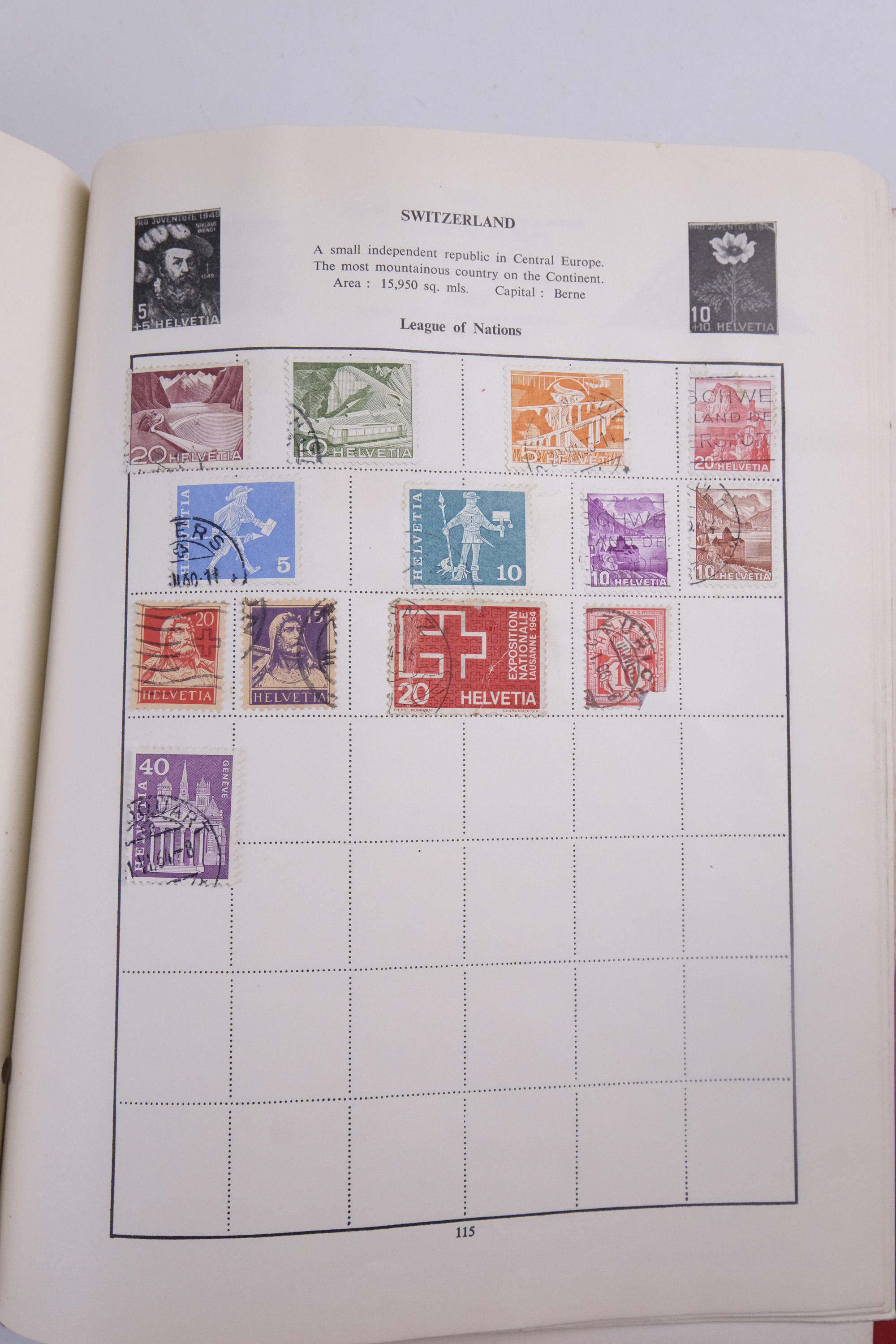 An album of world stamps together with another similar juvenile album, Festival of Britain 1951 - Image 73 of 78
