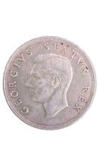 A George VI 1952 silver five shillings, to commemorate the 300th anniversary of the founding of