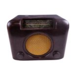 A 1950s Bush Bakelite radio, type 'DAC 90 A', medium and long-wave, 31 x 14 x 26 cm