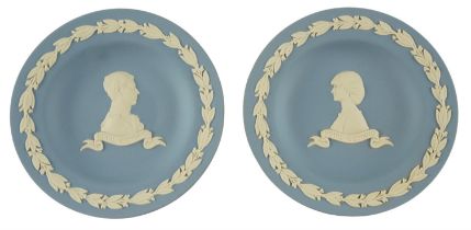 Wedgwood Charles and Diana jasperware plaques, 18 cm