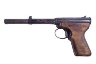 A vintage .177 caliber Diana 'Mod. 2' Gat type sprung barrel air pistol