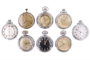 Eight various mid-20th Century pocket watches
