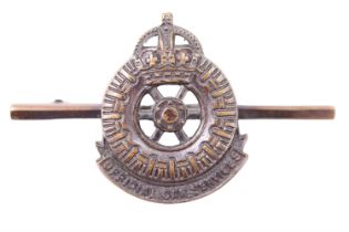 A Second World War Ministry of Supply Car Service breast badge