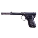 A vintage .177 caliber 'Limit' Gat type sprung barrel air pistol