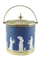 A Wedgwood biscuit barrel, 13 cm x 16 cm high