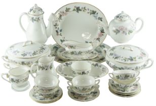 A 1960s Royal Worcester June Garland tea and dinner service, over 25 items