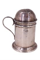A Victorian silver diminutive muffineer, Horace Woodward & Co (Edgar Finley & Hugh Taylor),