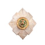 A Royal Scots officer's bonnet badge, 66 mm x 60 mm