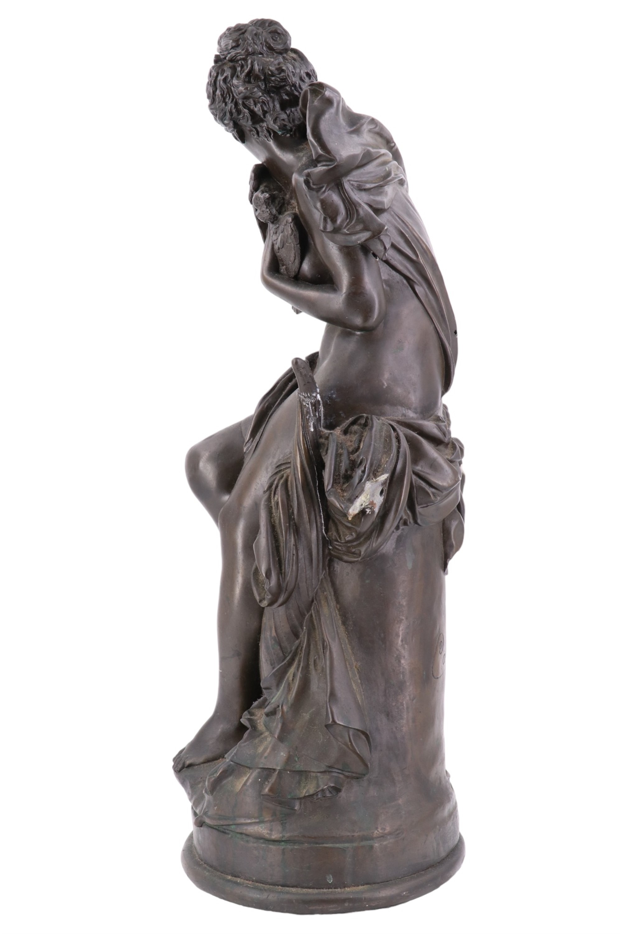 After Albert-Ernest Carrier-Belleuse (French, 1824 - 1887) A bronzed composition sculpture - Image 4 of 6