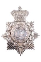 A Victorian 1st Volunteer Battalion Royal Berkshire Regiment Home Service Pattern helmet plate