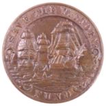 A 1923 Save The Victory Fund medallion form copper taken from HMS Victory, 31 mm