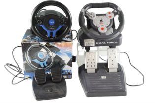 [ PlayStation ] A Logic 3 and a Gamester simulation racing wheel and pedals