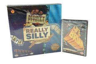 Monty Python's Really Silly board game together with Life of Brian DVD, (both as new)