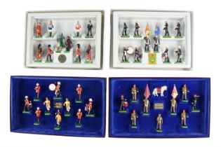 Two 1980s W Britain limited edition boxed diecast toy soldier sets, comprising "The Parachute