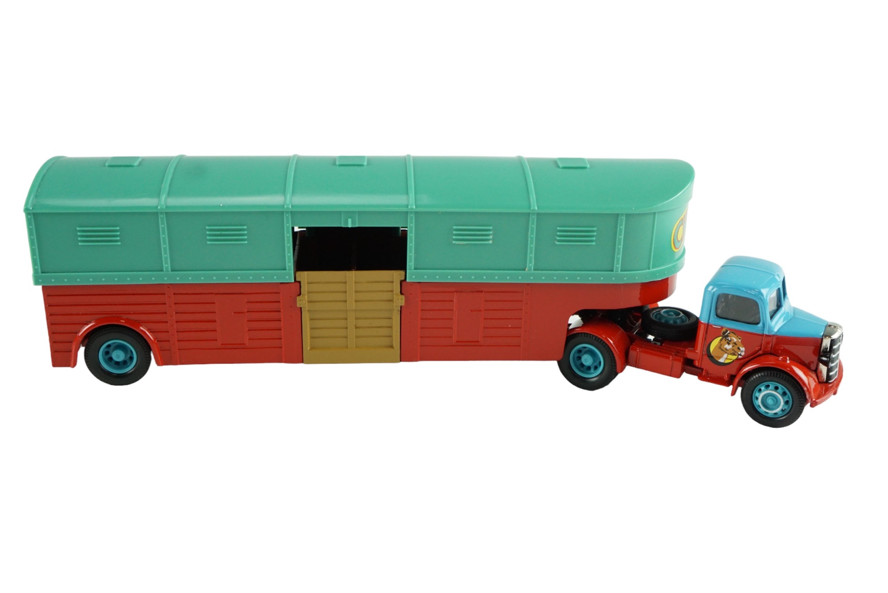 Two Corgi Chipperfields Circus die-cast wagons, Bedford articulated horse box and AEC cage truck - Image 3 of 6