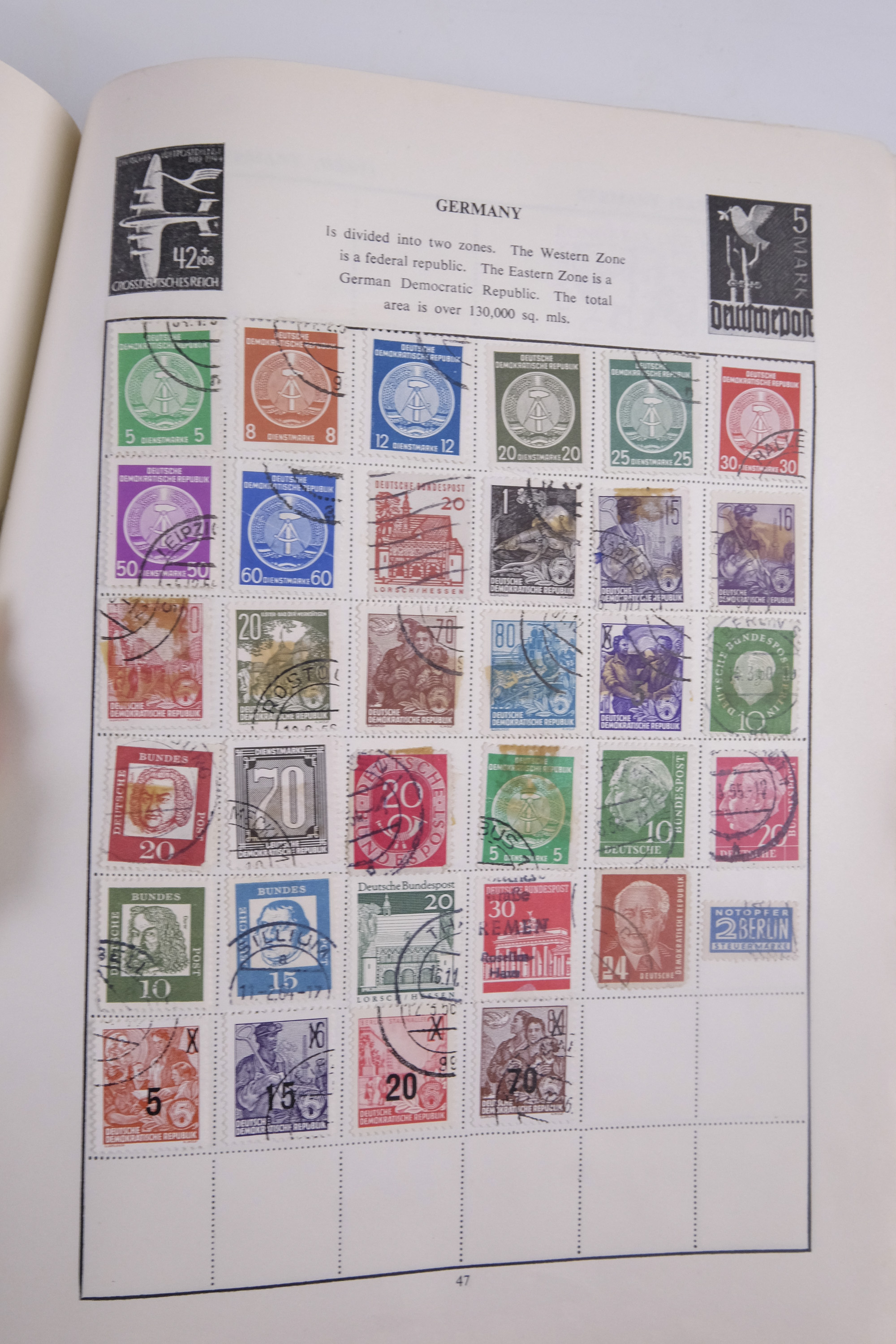 An album of world stamps together with another similar juvenile album, Festival of Britain 1951 - Image 41 of 78