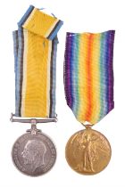 A British War and Victory Medal pair to Pte E A Edwards, 44891, Durham Light Infantry