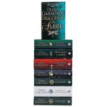Eight books by Diana Galbaldon including "Outlander"