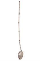 A South American white-metal mate spoon / straw, 22 cm, 7 g