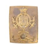 An early Victorian Royal Artillery officer's shoulder belt plate