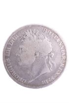 A George IV 1822 silver crown coin
