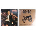 AC/DC "For Those About To Rock (We Salute You)" LP record autograph signed by Brian Johnson,