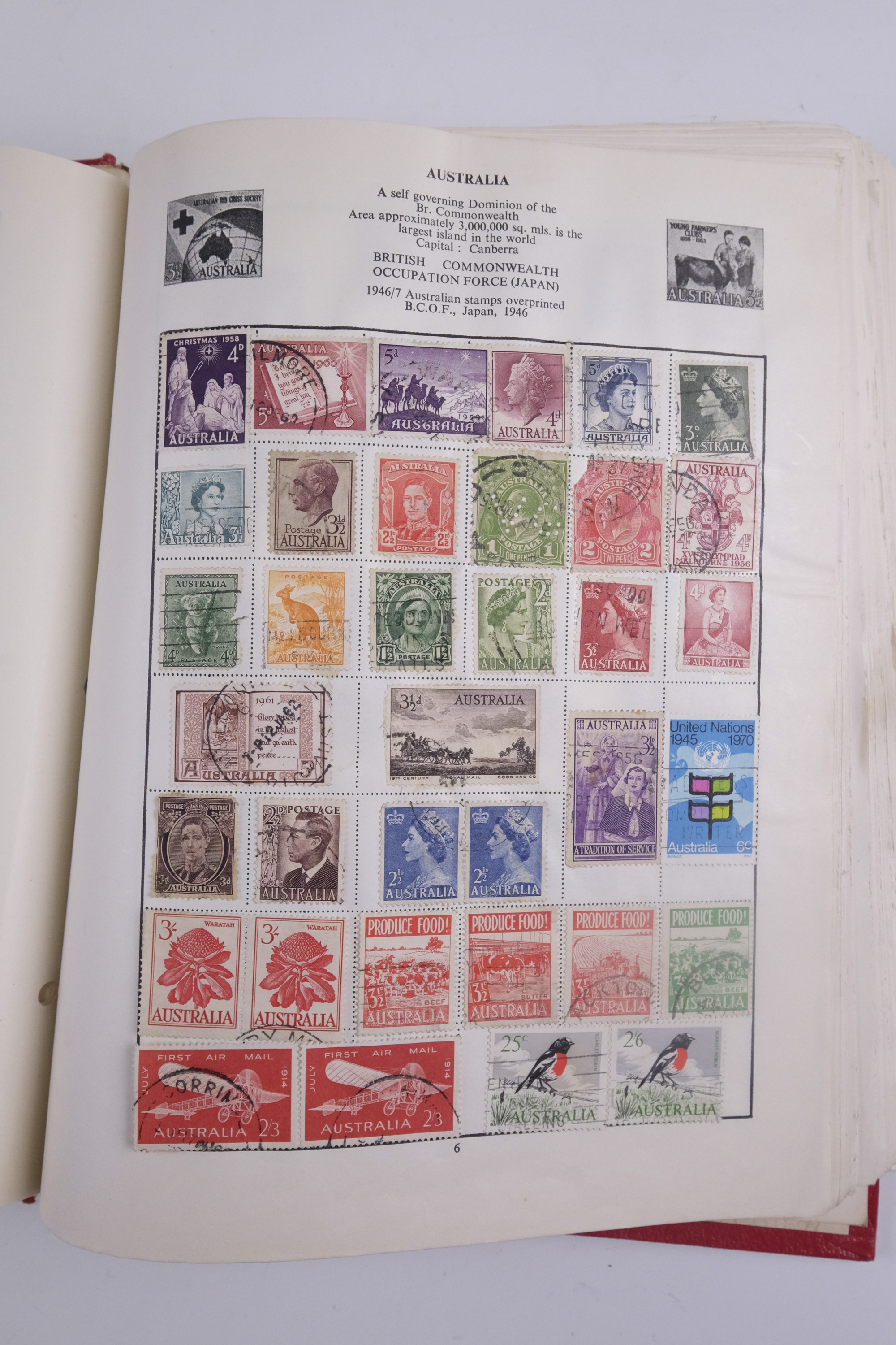 An album of world stamps together with another similar juvenile album, Festival of Britain 1951 - Image 18 of 78