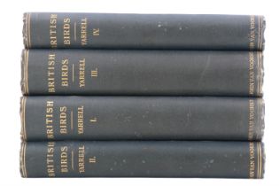 William Yarrell, "A History of British Birds", 4 volumes, London, John Van Voorst, 1871-1885, gilt