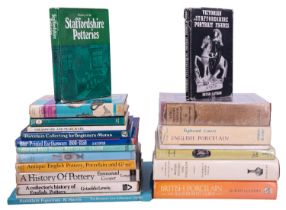 A large quantity of reference books on porcelain and pottery