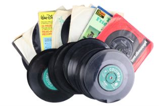 A quantity of 45 rpm single records including works by The Who, The Rolling Stones, The Beatles (