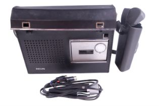 A Phillips cassette recorder N2205 with microphone