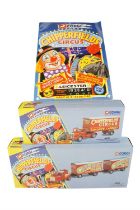 Two Corgi Chipperfields Circus die-cast wagons, Bedford articulated truck, Scammell highwayman