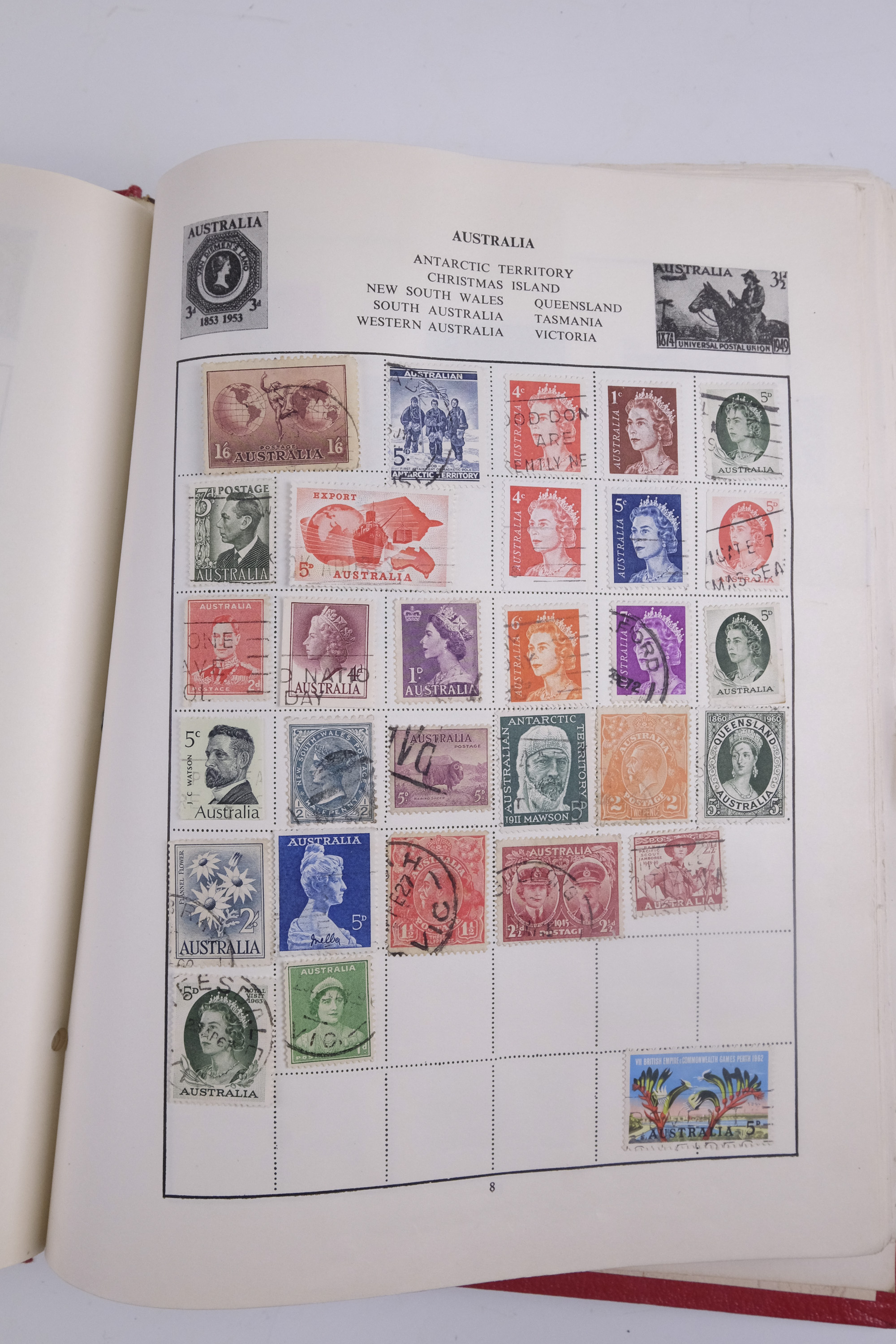An album of world stamps together with another similar juvenile album, Festival of Britain 1951 - Image 20 of 78