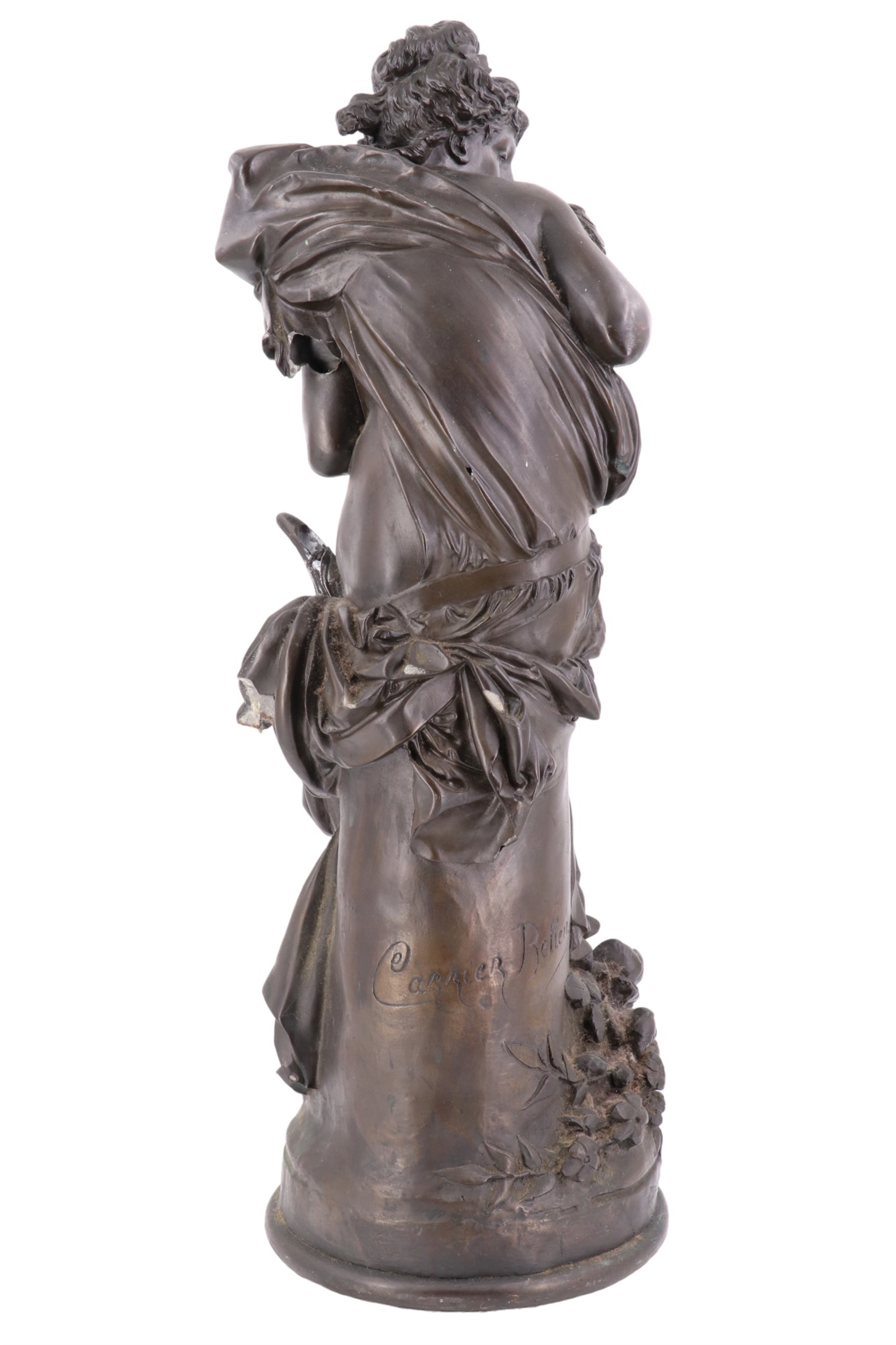 After Albert-Ernest Carrier-Belleuse (French, 1824 - 1887) A bronzed composition sculpture - Image 3 of 6