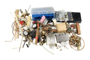 A quantity of model steam engine parts, fittings, materials, etc