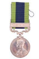 An India General Service Medal with Waziristan 1921-24 clasp to 3590217 Cpl H Levington, Border