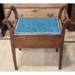 A George V mahogany music stool